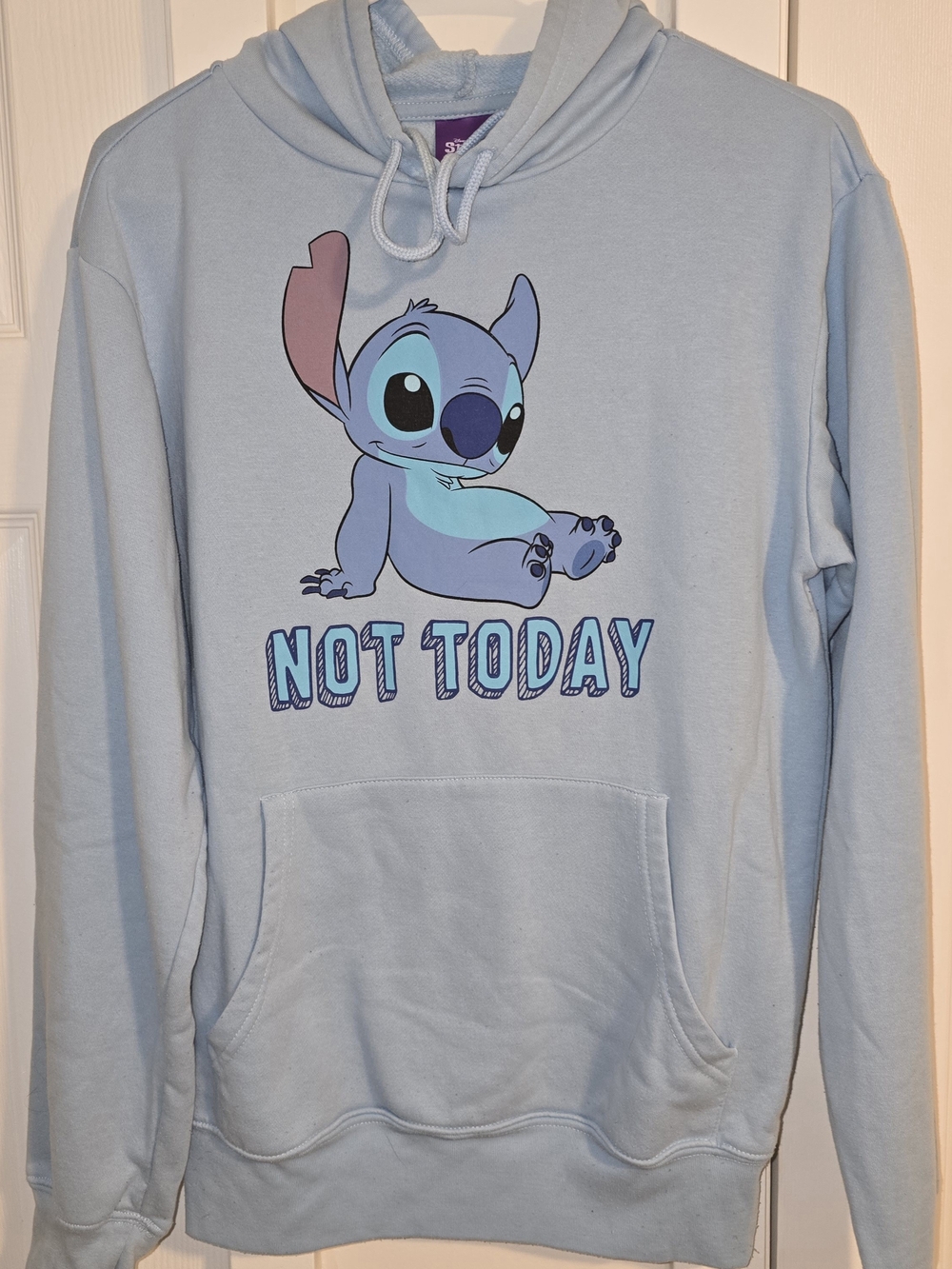 Disney Stitch NOT Today Womens Small Hoodie